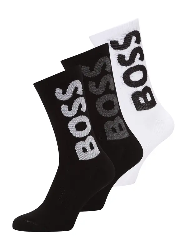 Boss BOSS Čarape  antracit siva / svijetlosiva / crna / bijela