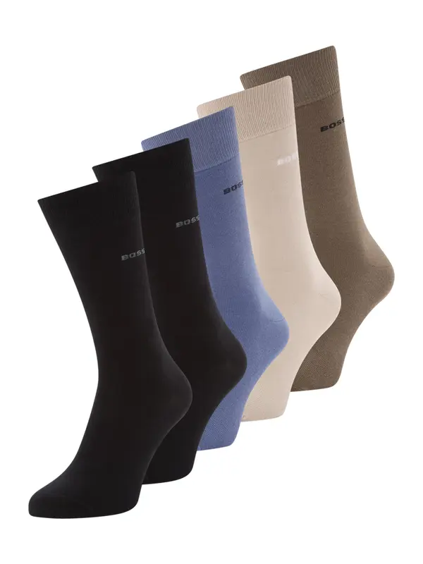 BOSS BOSS Čarape  bež / safirno plava / smeđa / crna