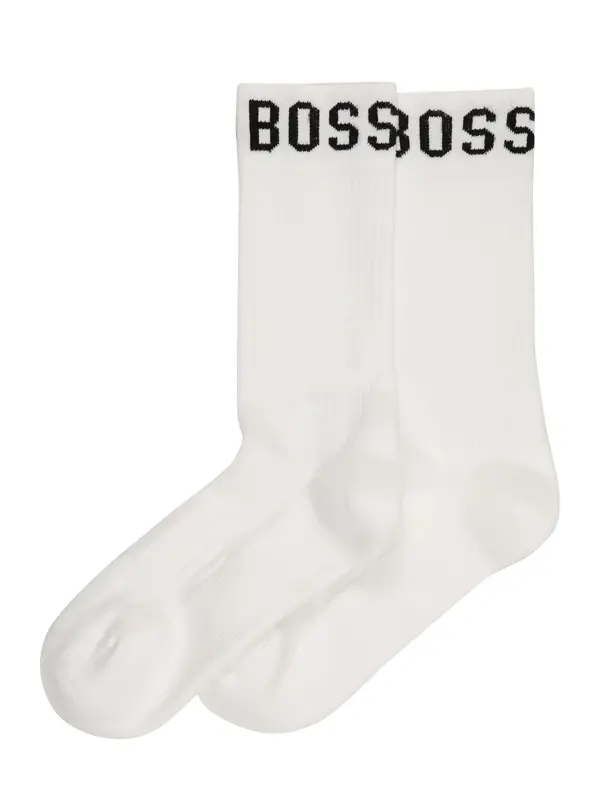 BOSS BOSS Čarape  crna / bijela