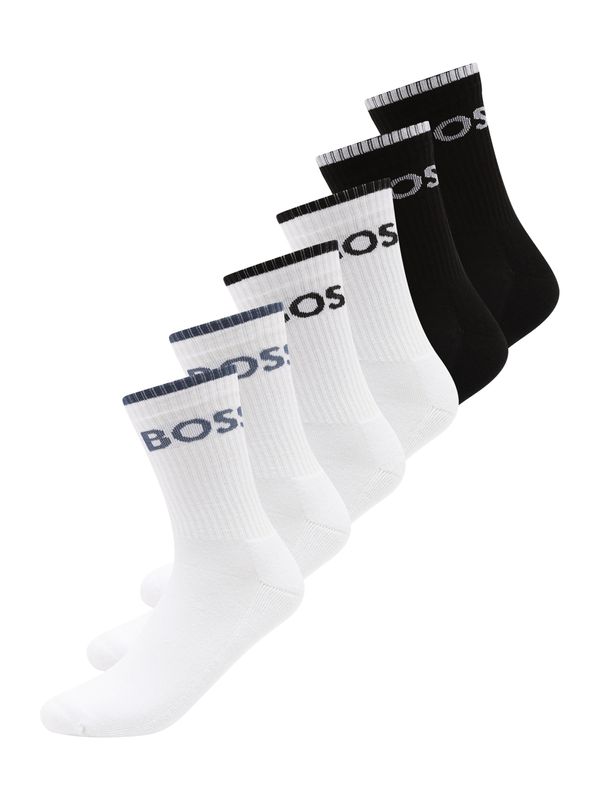BOSS BOSS Čarape  golublje plava / crna / bijela