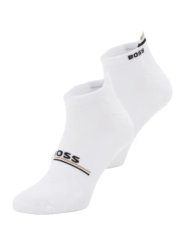 BOSS BOSS Čarape 'Iconic'  brokat / crna / bijela