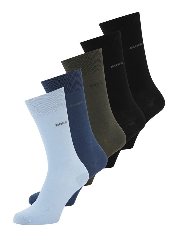 BOSS BOSS Čarape  plava / zelena / crna