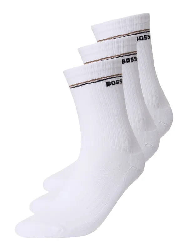 BOSS BOSS Čarape  svijetlosmeđa / crna / bijela