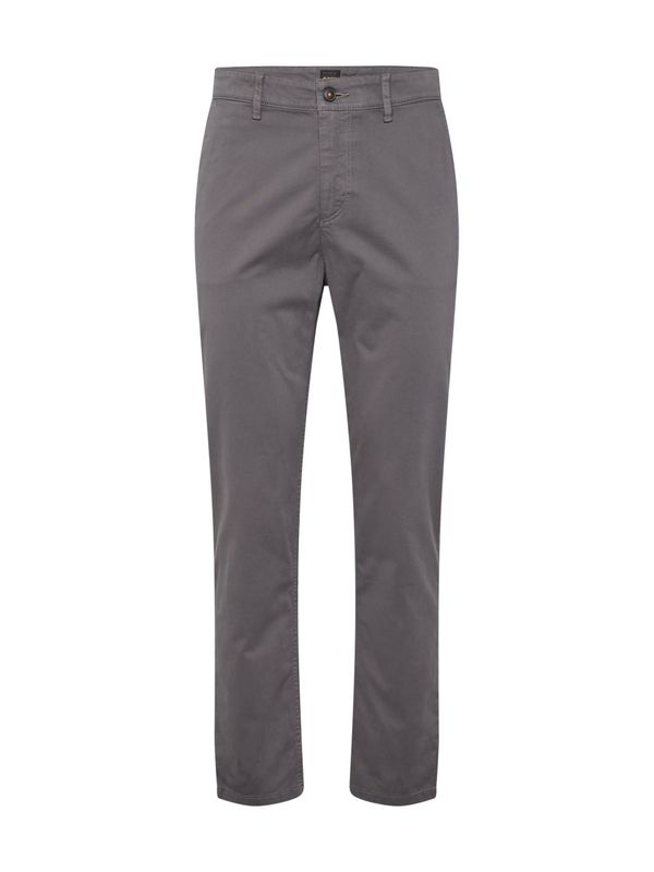 BOSS BOSS Chino hlače  tamo siva