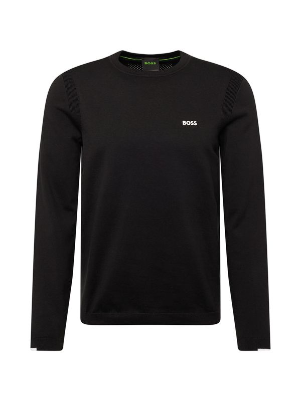 BOSS Green BOSS Green Pulover 'Ever-X'  crna / bijela