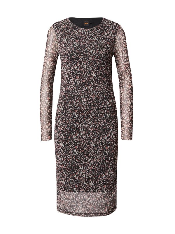 BOSS BOSS Haljina 'Eniza1'  smeđa / svijetlozelena / crna