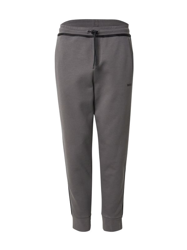 BOSS BOSS Hlače 'Hadiko'  tamo siva