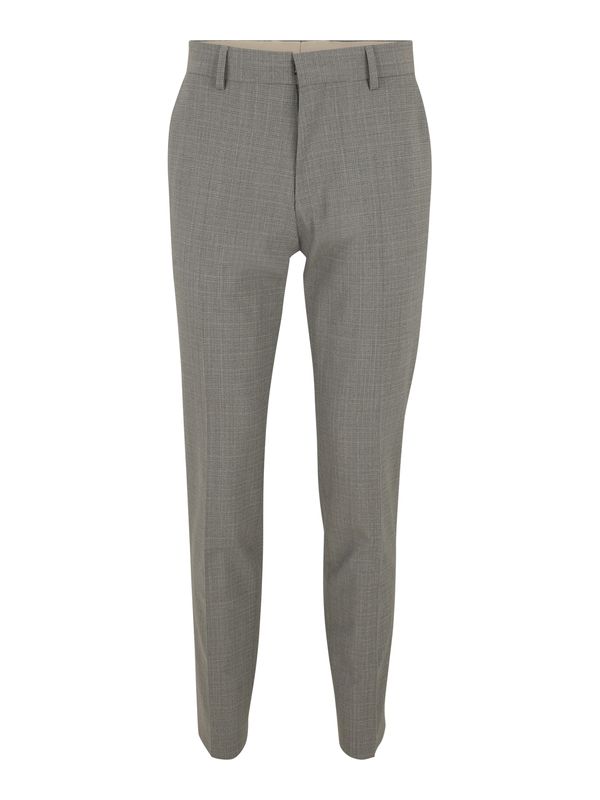 BOSS BOSS Hlače na crtu 'Genius'  tamo siva / bijela