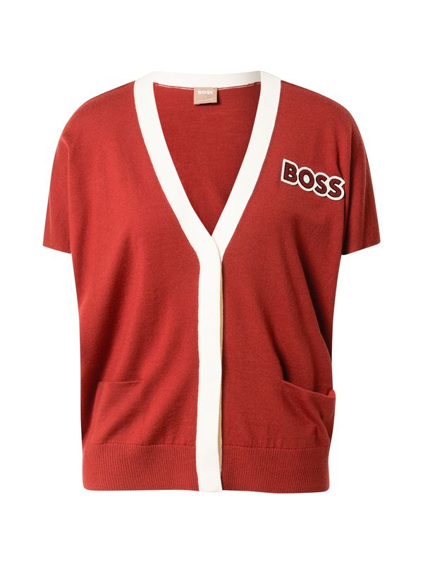 BOSS BOSS Kardigan 'Fabulas'  hrđavo crvena