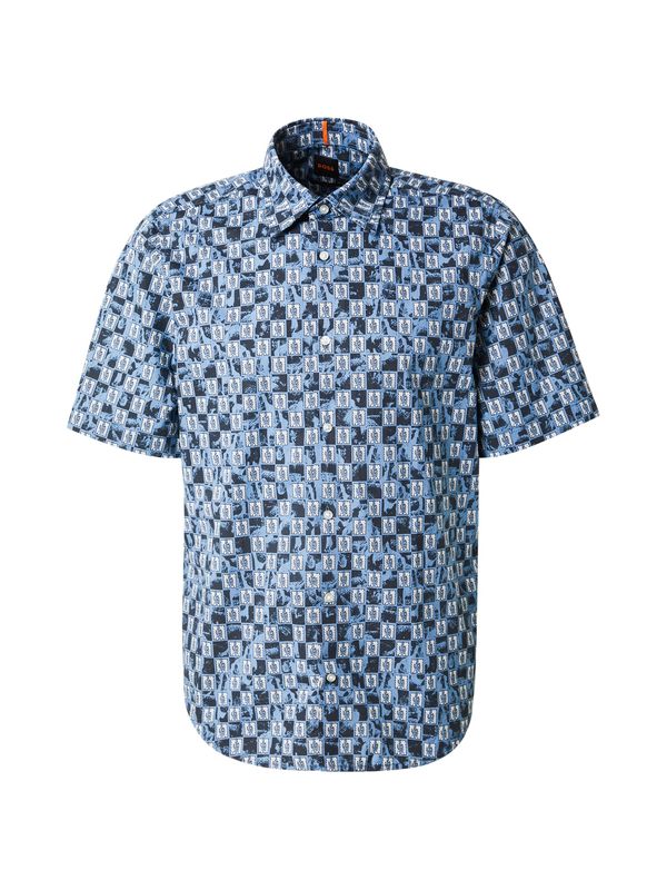 BOSS BOSS Košulja 'Rash_2_M'  morsko plava / golublje plava / bijela