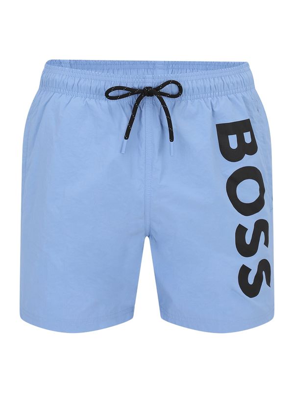 BOSS BOSS Kupaće hlače 'Octopus'  svijetloplava / crna