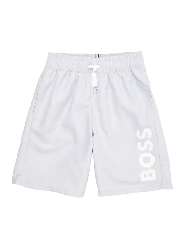 BOSS BOSS Kupaće hlače  svijetlosiva / bijela
