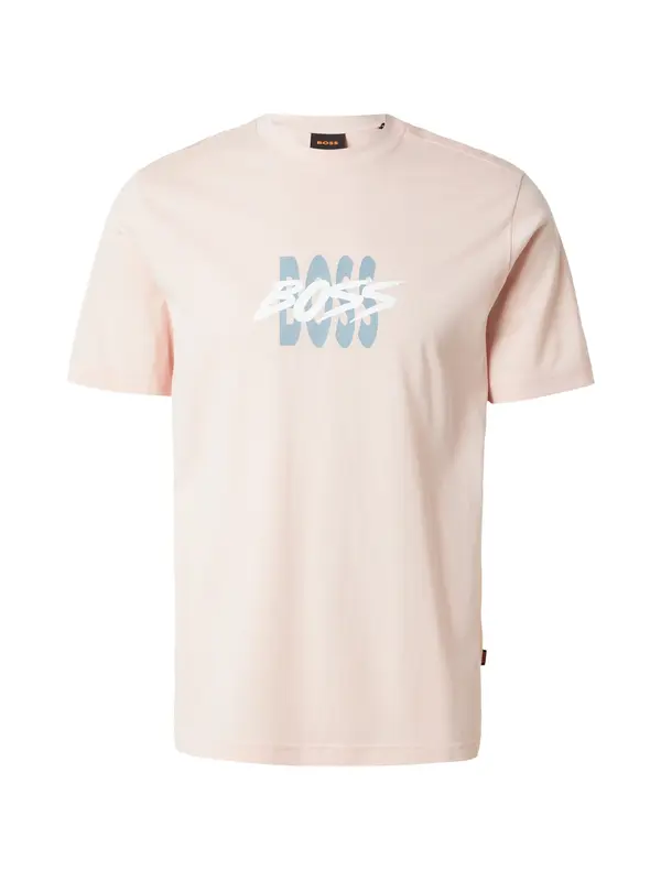 BOSS BOSS Majica 'Bass'  golublje plava / pastelno roza / bijela