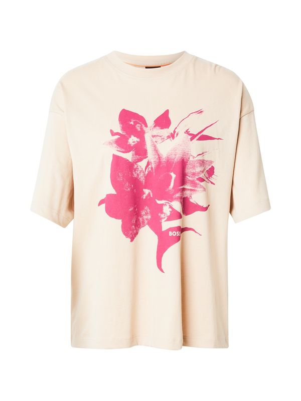 BOSS BOSS Majica 'C_Eboyfriend_3'  bež / roza