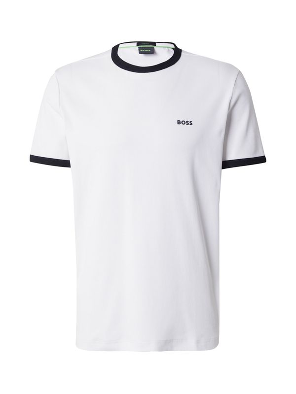 BOSS BOSS Majica  crna / bijela