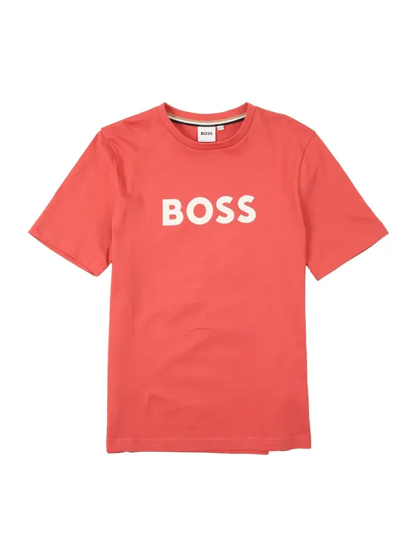 BOSS BOSS Majica  crvena / bijela