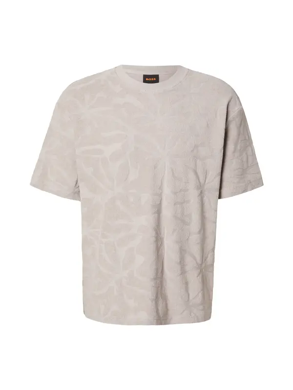 BOSS BOSS Majica 'Flower'  taupe siva