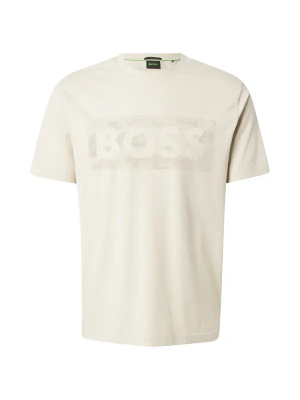BOSS BOSS Majica 'Globe'  svijetlobež / svijetlosiva