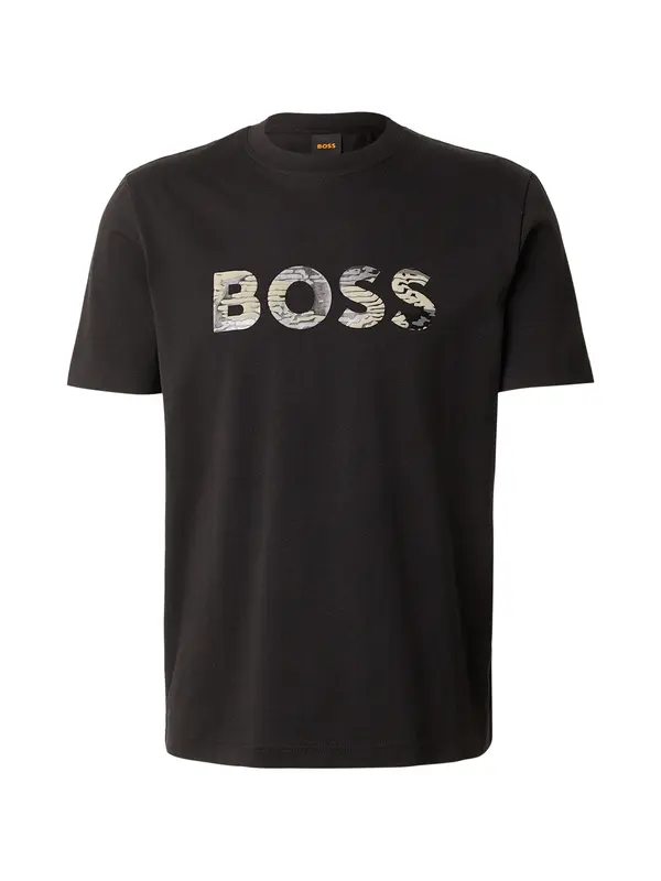 Boss BOSS Majica 'Insignia'  taupe siva / bazalt siva / svijetlosiva / crna