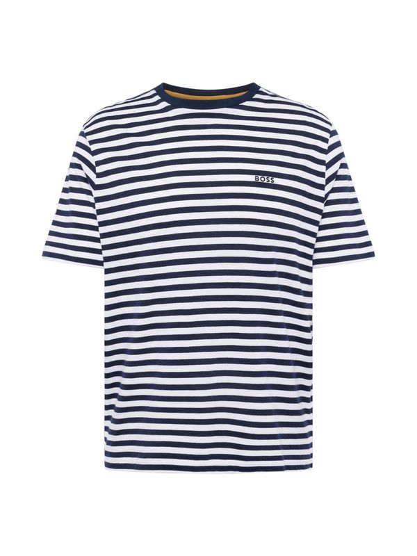 BOSS BOSS Majica  mornarsko plava / bijela