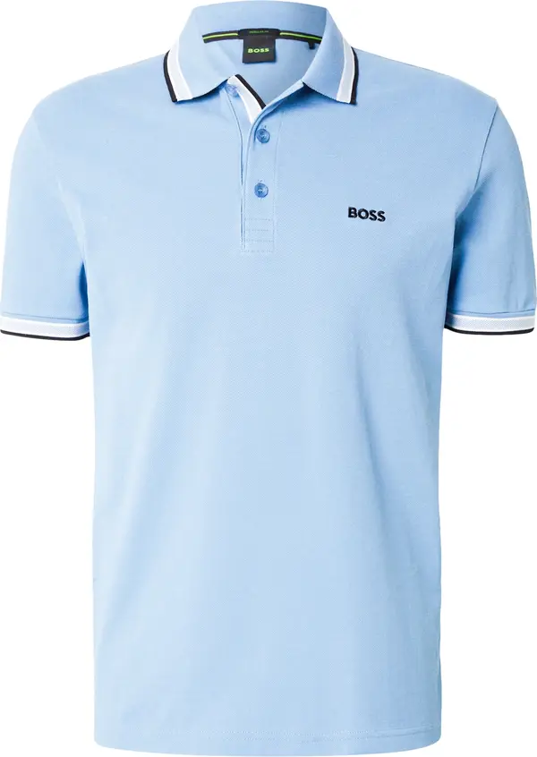 Boss BOSS Majica 'Paddy'  nebesko plava / crna / bijela