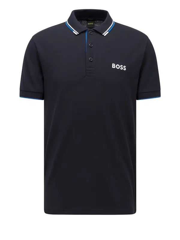 BOSS BOSS Majica 'Paddy Pro'  plava / noćno plava / bijela