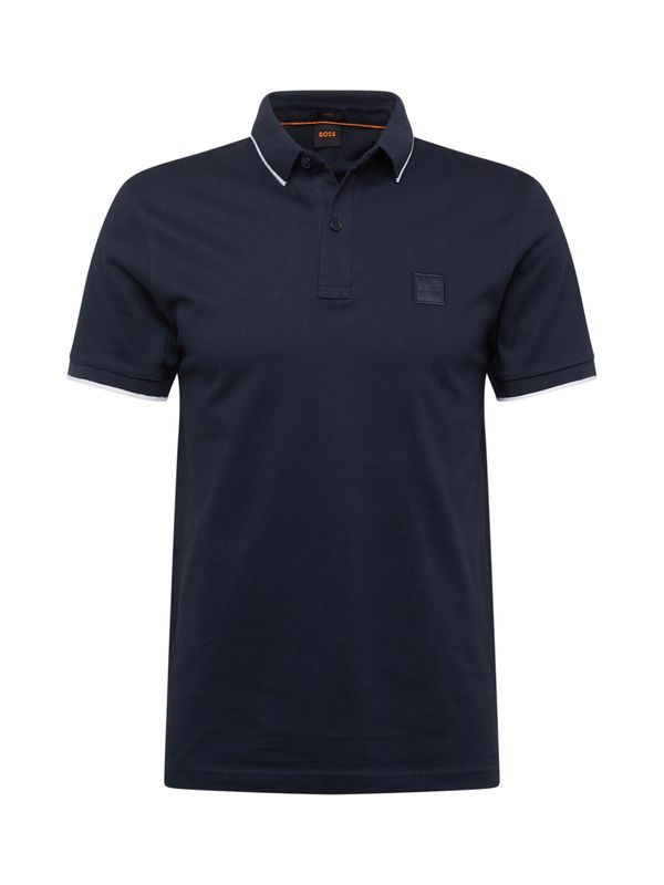 BOSS BOSS Majica 'Passertip'  morsko plava / bijela