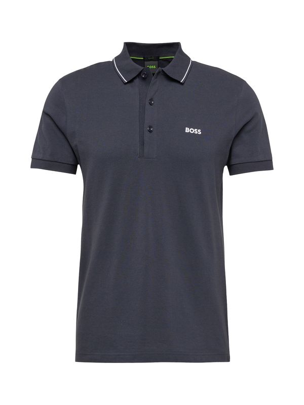 BOSS BOSS Majica 'Paule 4'  noćno plava / bijela