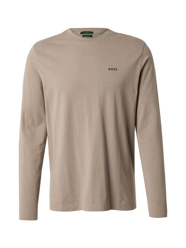 BOSS BOSS Majica  tamno bež / crna