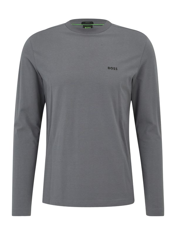BOSS BOSS Majica  tamo siva / crna
