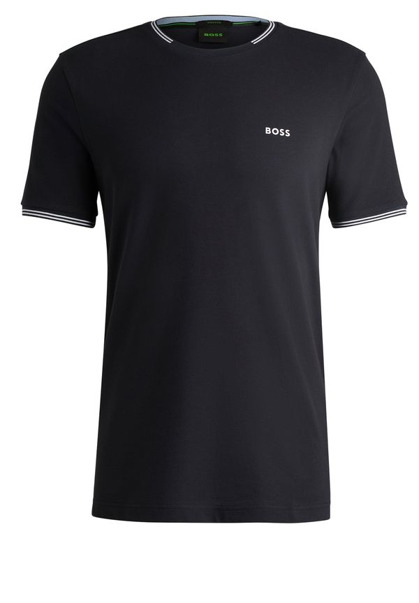 BOSS BOSS Majica 'Taul'  crna / bijela