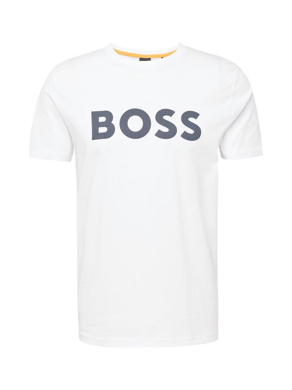 BOSS BOSS Majica 'Thinking'  crna / bijela