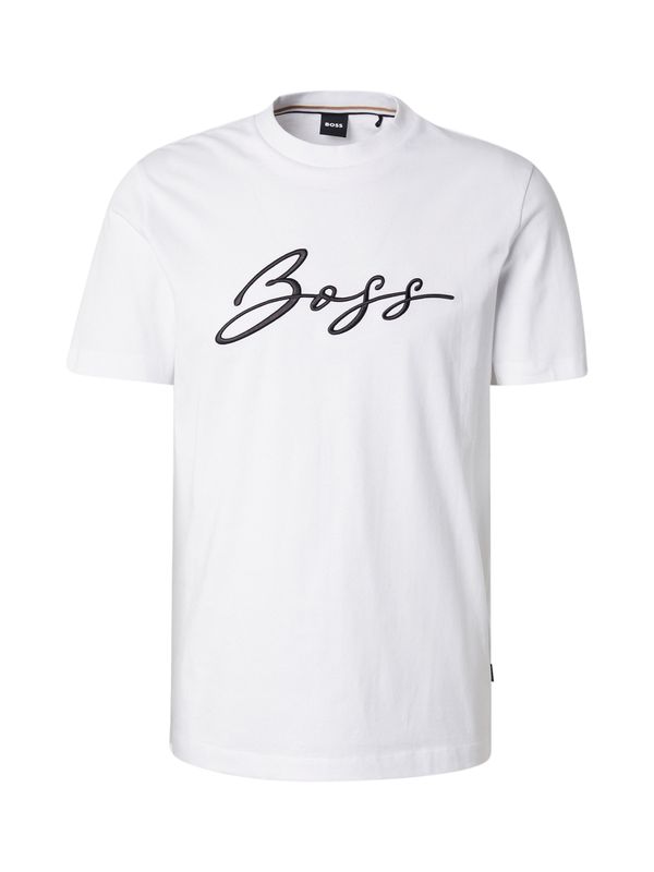 BOSS BOSS Majica 'Thompson 70'  crna / bijela