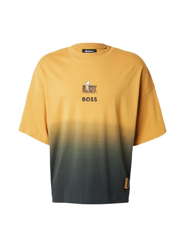 BOSS BOSS Majica 'Thorpe_NFL'  žuta / antracit siva / crna
