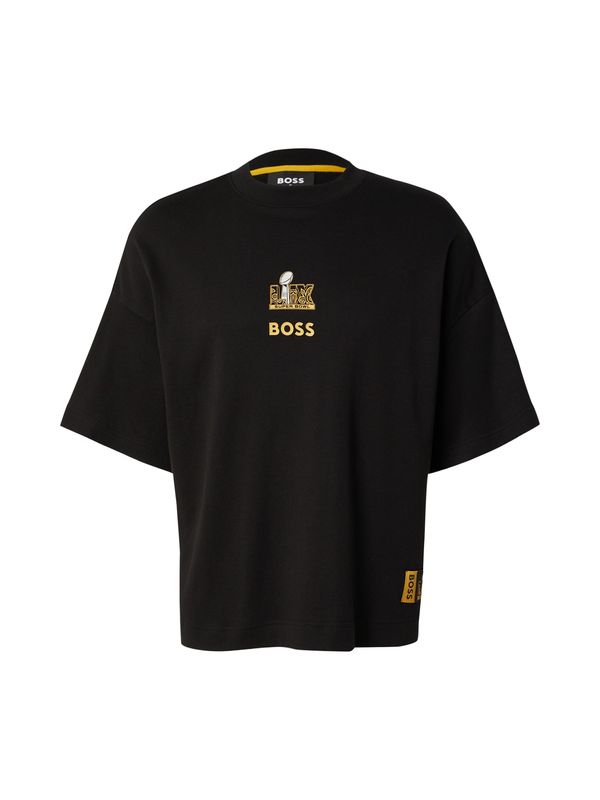 BOSS BOSS Majica 'Thorpe_NFL'  žuta / crna / bijela