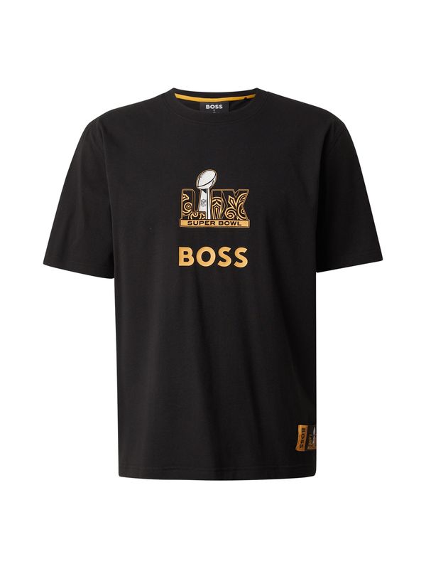 BOSS BOSS Majica 'Tunsil'  narančasta / crna / bijela