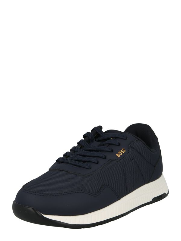BOSS BOSS Niske tenisice  tamno plava / žuta