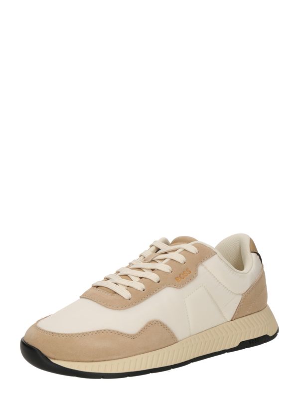 BOSS BOSS Niske tenisice 'Titanium'  svijetlobež / tamno bež / zlatna