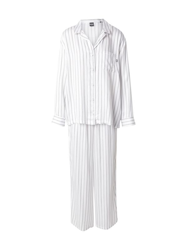 BOSS BOSS Pidžama  boja devine dlake (camel) / ecru/prljavo bijela / crna