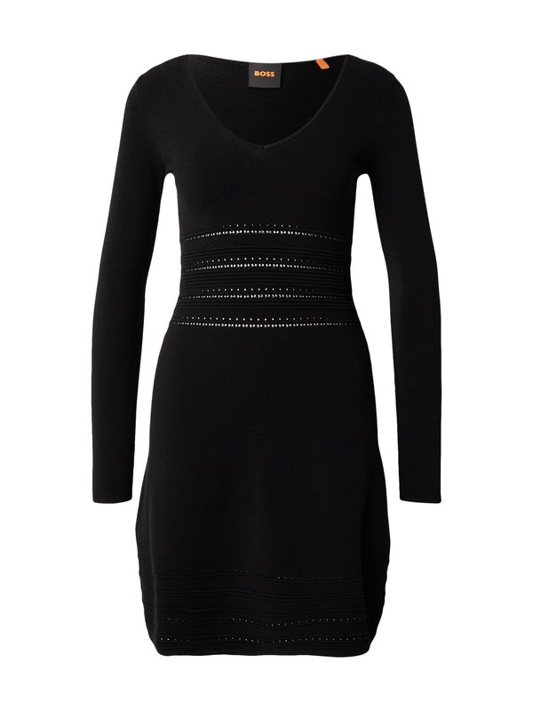 BOSS BOSS Pletena haljina 'C_Fudino'  crna