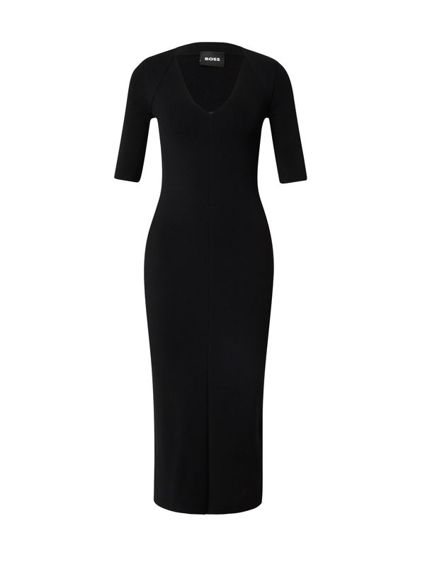 BOSS BOSS Pletena haljina 'Fezanin'  crna