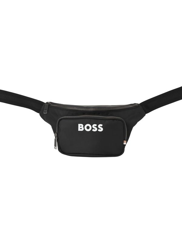 BOSS BOSS Pojasna torbica 'Catch 3.0'  crna / bijela