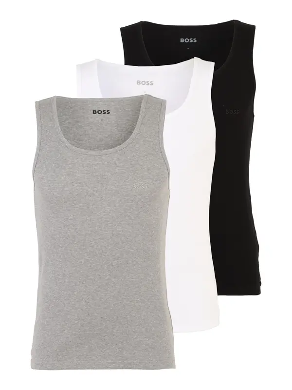 BOSS BOSS Potkošulja  siva / crna / bijela