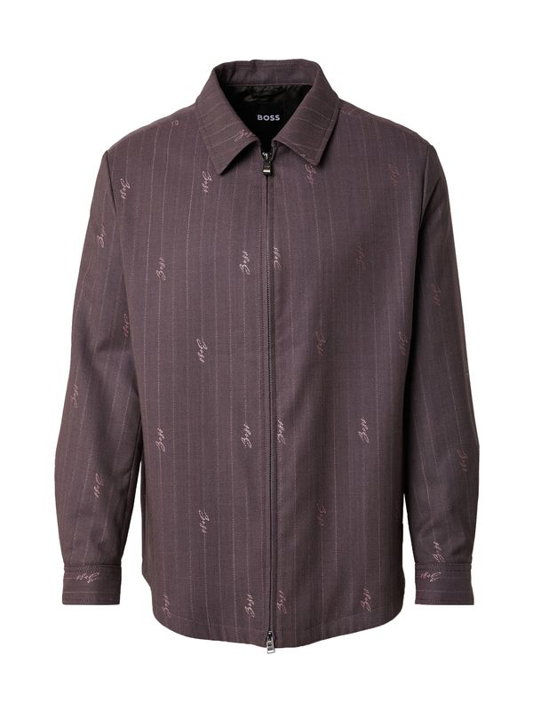 BOSS BOSS Prijelazna jakna 'Carper'  sivkasto ljubičasta (mauve) / ljubičasta melange