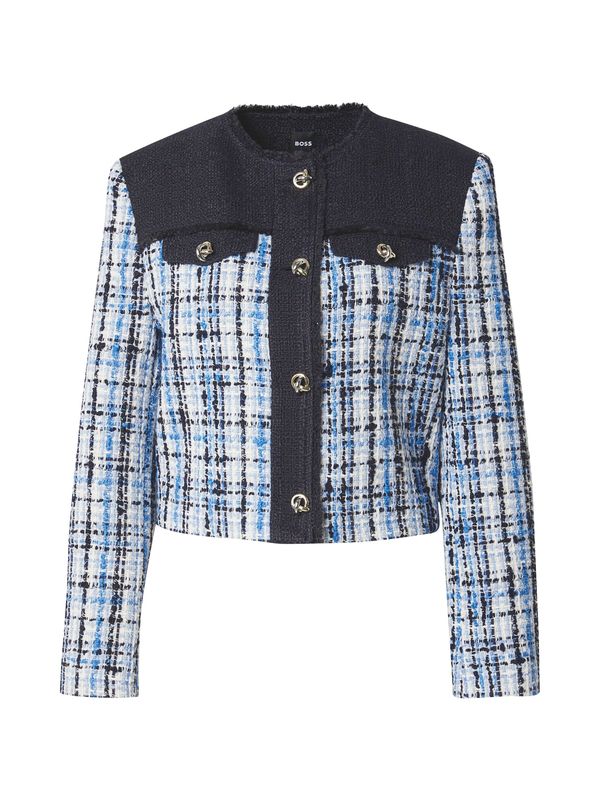 BOSS BOSS Prijelazna jakna 'Josola'  svijetloplava / tamno plava / bijela