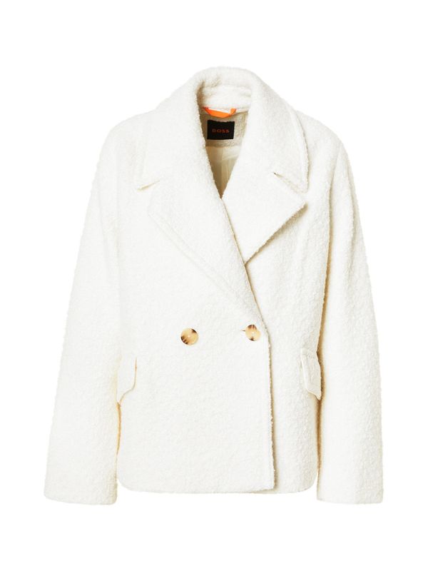 BOSS BOSS Prijelazni kaput  vuneno bijela