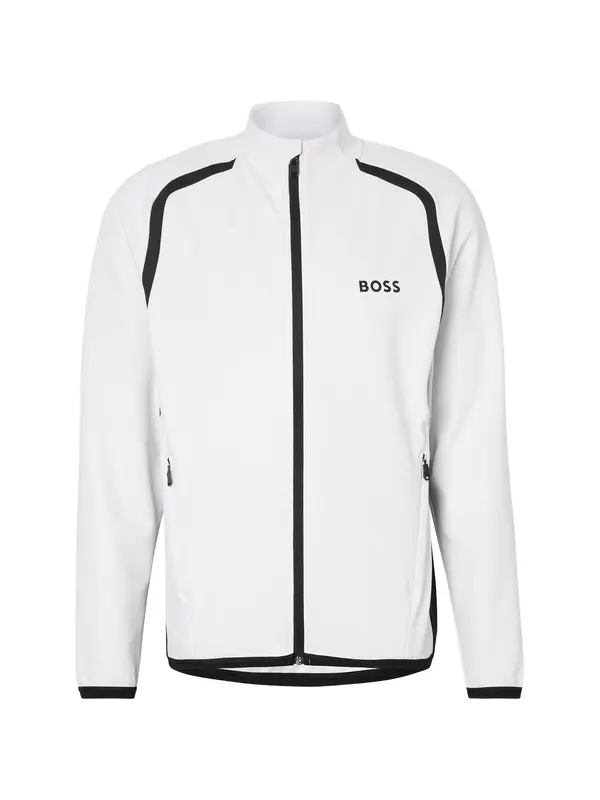 BOSS BOSS Sportski gornji dio trenirke 'Spin'  crna / bijela
