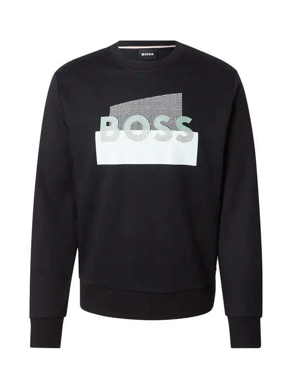 Boss BOSS Sweater majica 'C-Soleri 250'  pastelno zelena / crna / bijela