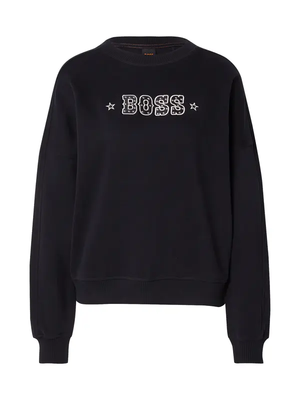 Boss BOSS Sweater majica 'C_Eland_1'  crna / prljavo bijela