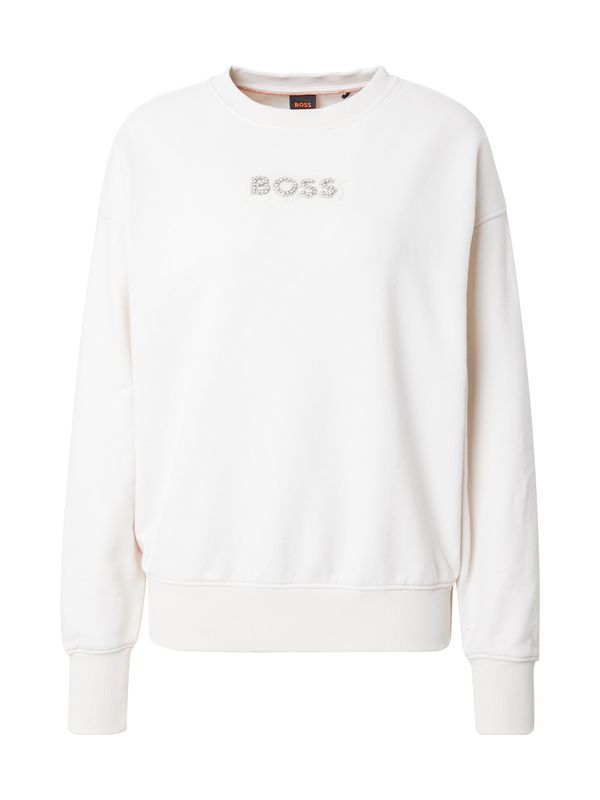 BOSS BOSS Sweater majica 'Eteia'  bijela